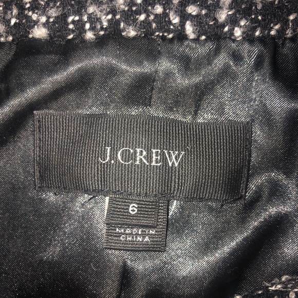 J. Crew Marled Boucle Jacket Blazer Coat Wool Blend Shade Size 6 With Pockets - Picture 7 of 7